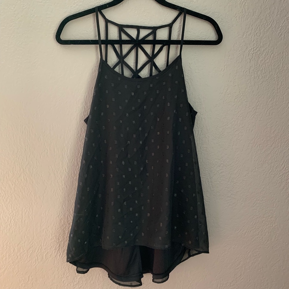 Flowy Black Tank